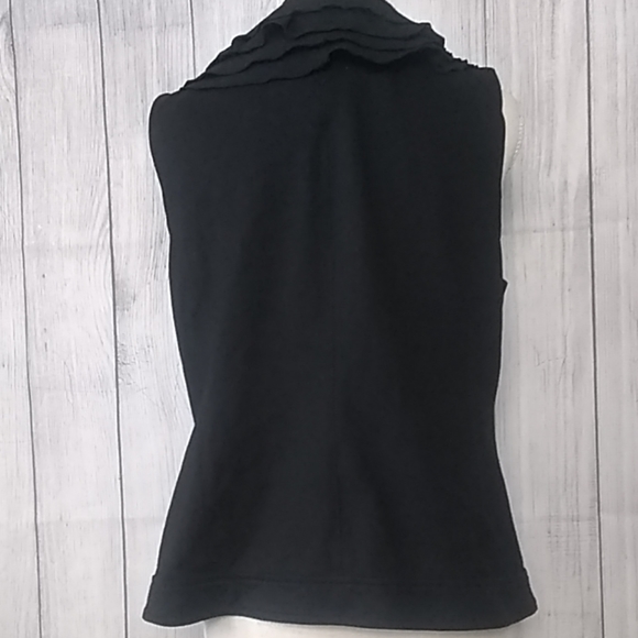 Alfani Vest Faux Fur. Black Size M - Picture 4 of 8